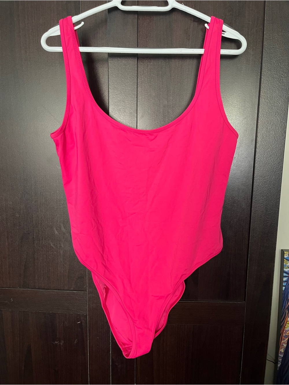 Aritzia Wilfred Nude Swim Square-Neck One-Piece Swimsuit (Gloss Pink)